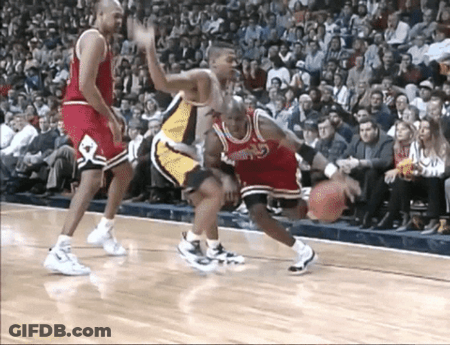 NBA Flipped Trick Dunk GIF