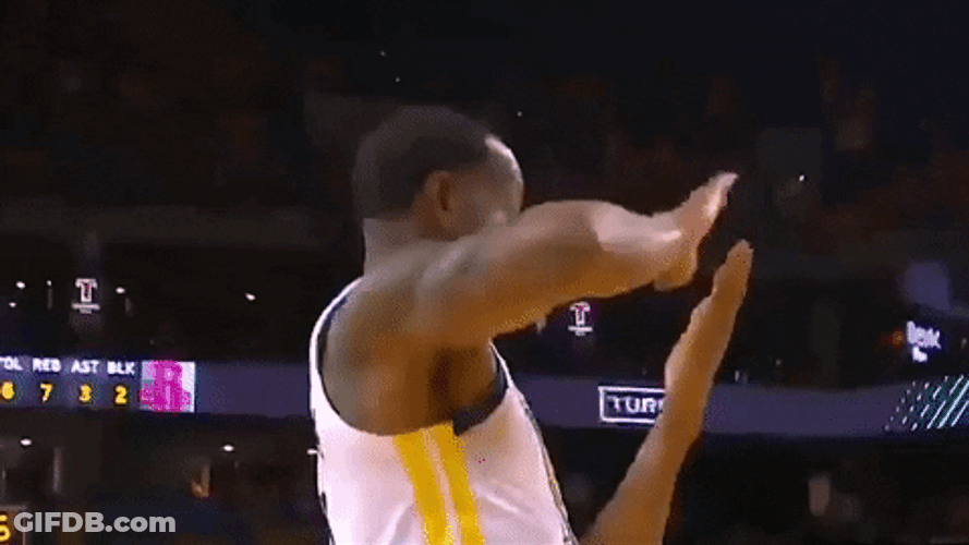 NBA Golden State Warrior Making It Rain GIF
