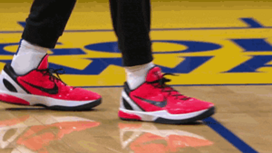 NBA Red Basketball Shoes GIF