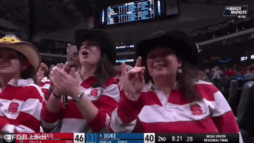 Nc State Fan Wearing Cowboy Hat GIF