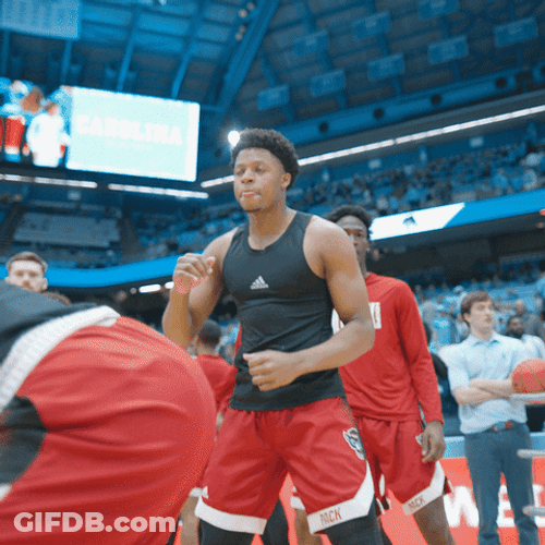 Nc State Player Dancing While Wearing Black Tank Top GIF