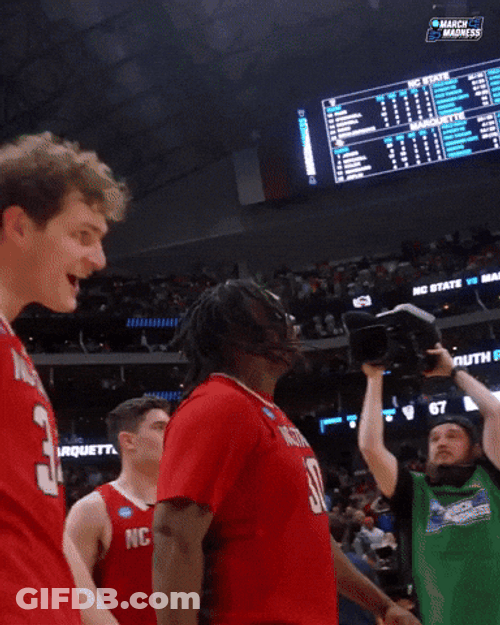 Nc State Wolfpack Guy Playing With Own Hair GIF
