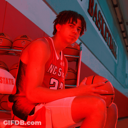 Nc State Wolfpack Nodding Side Profile GIF
