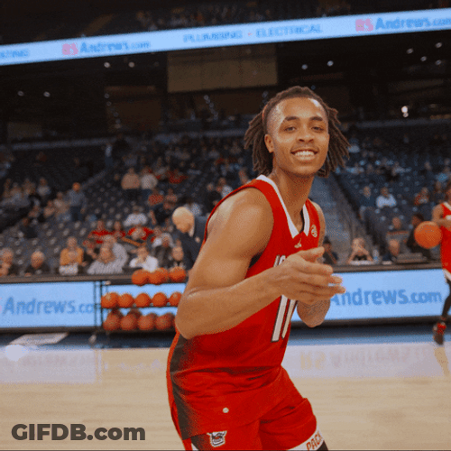 Nc State Wolfpack Scottie Barnes Playing Inside Court GIF