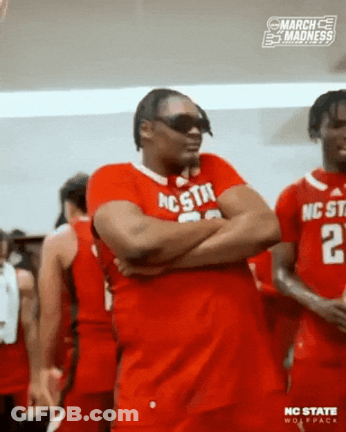 Nc State Wolfpack Team Acting Goofy Dancing GIF