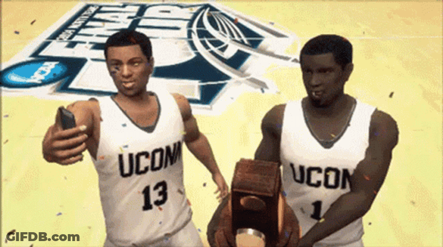 Ncaa Animated Uconn Huskies GIF