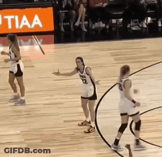 Ncaa Caitlin Clark Playing On Court GIF