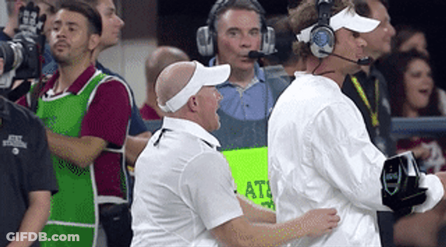 NCAA Coach Hug From Behind GIF