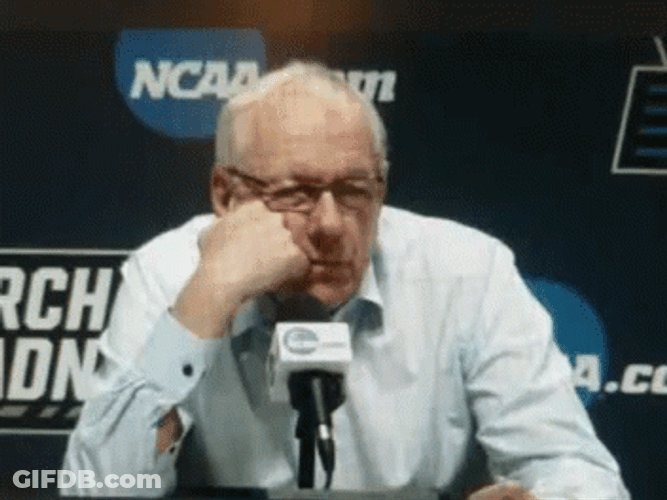 Ncaa Jim Boeheim Feeling Bored GIF