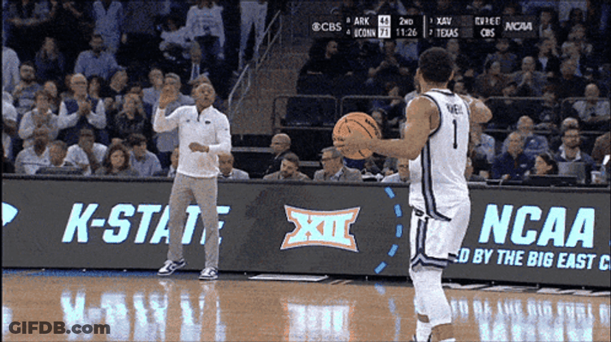 Ncaa Kansas State 3 Points Shoot GIF