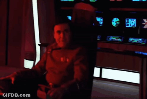 NCC-1701 Spaceship Flying GIF