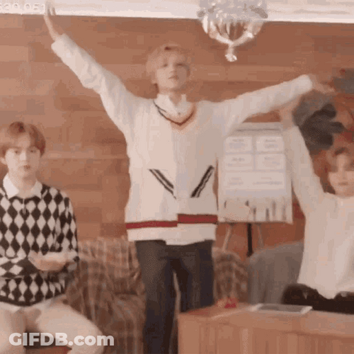 NCT Haechan Celebratory Dance GIF