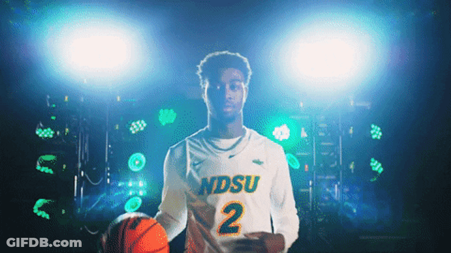 Ndsu Basketball Player Juggling Ball GIF