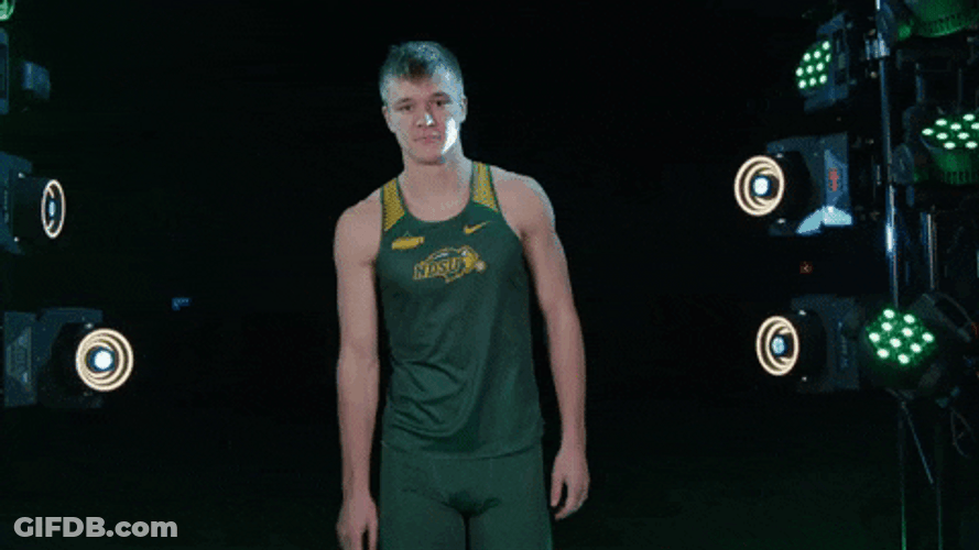 Ndsu Basketball Player Pointing GIF