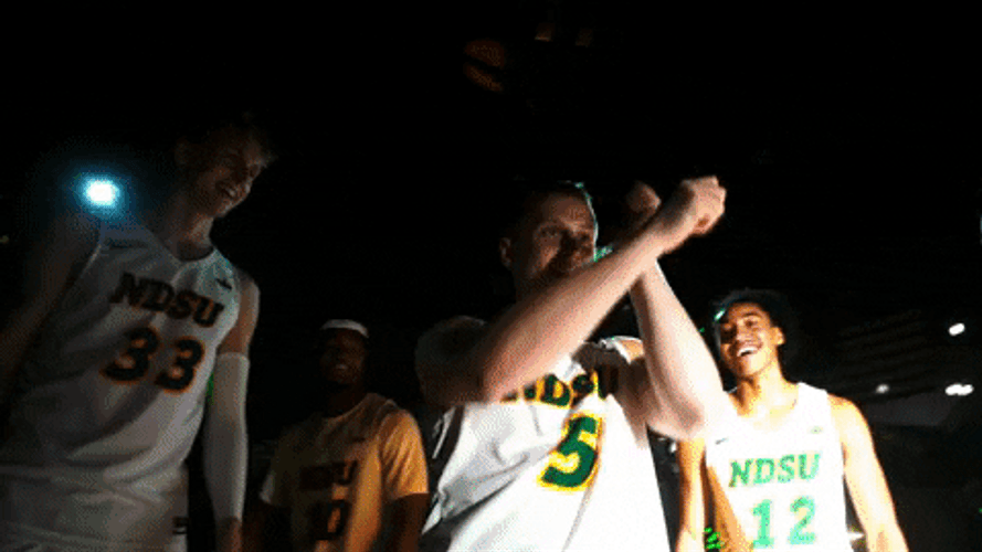 Ndsu Basketball Players Partying GIF