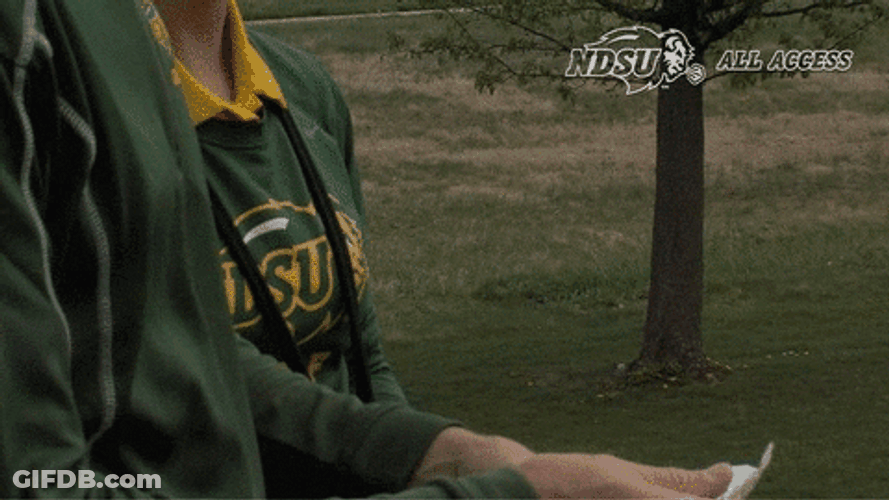 Ndsu Bison Coach Eating Chips GIF