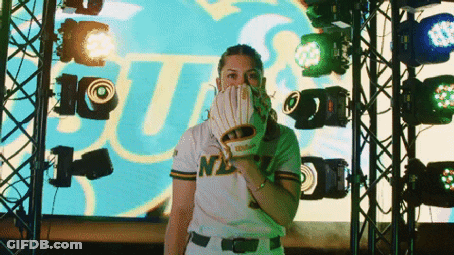 Ndsu Catcher Softball Player GIF