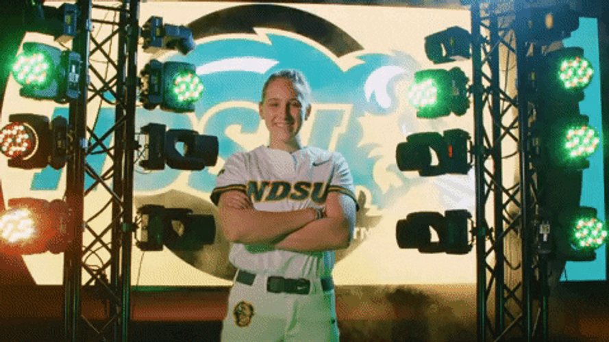 Ndsu Softball Athlete Smoky Back GIF