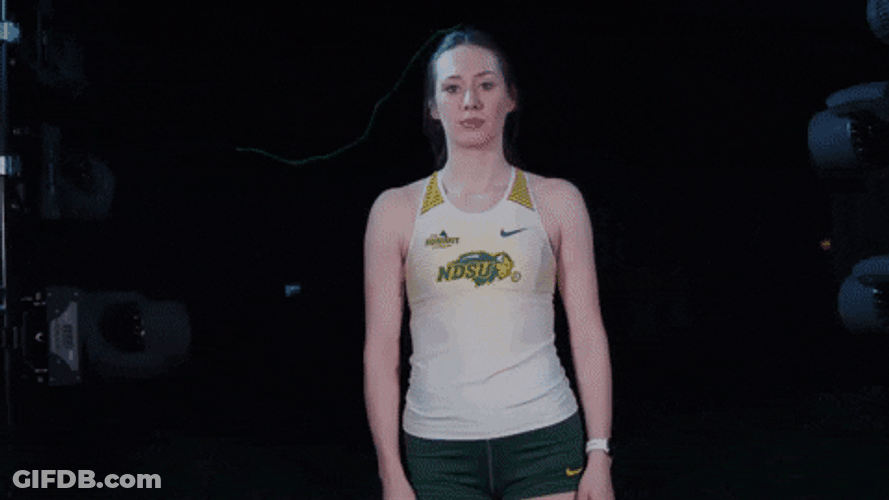 Ndsu Softball Player Pointing Smoking GIF