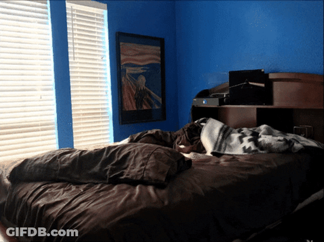 Neat Bedroom Ready For Tuck In GIF