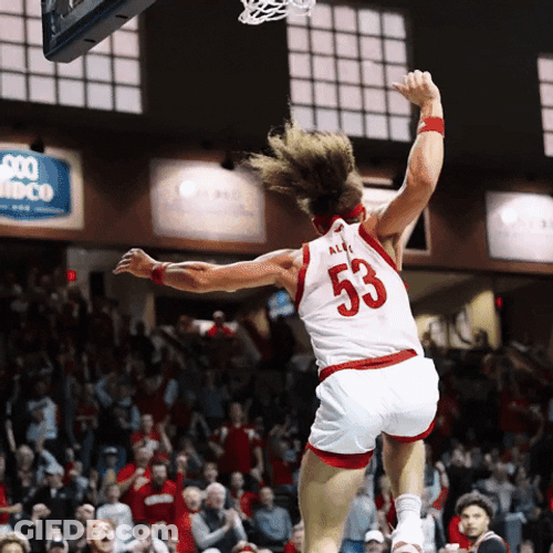 Nebraska 53 Jersey Go Big Red GIF
