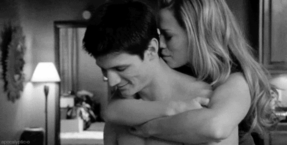 Neck Kiss Back Hug GIF