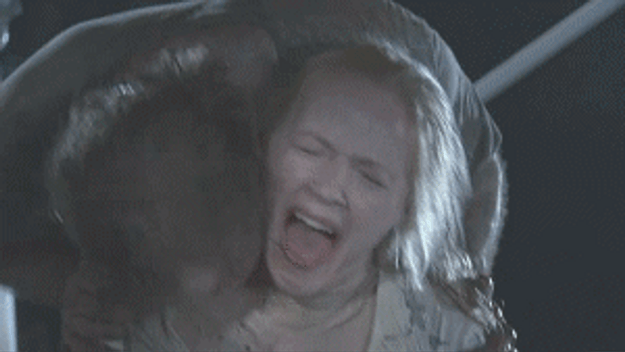 Neck Kiss Bite Zombie GIF