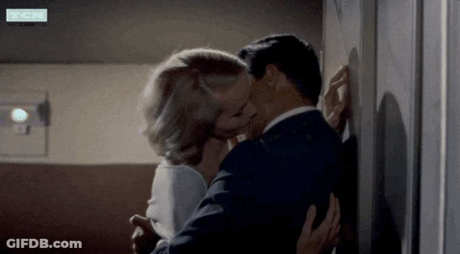 Neck Kiss Cary Grant GIF