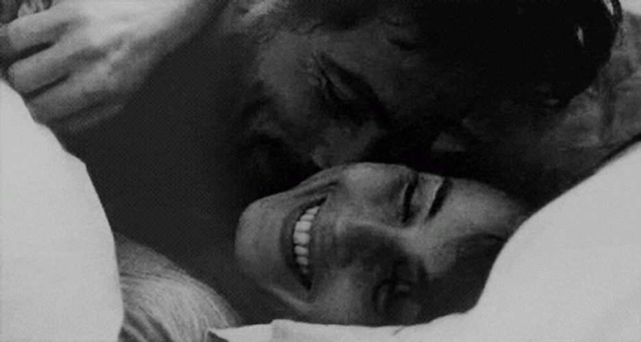 Neck Kiss Happy Cuddle GIF