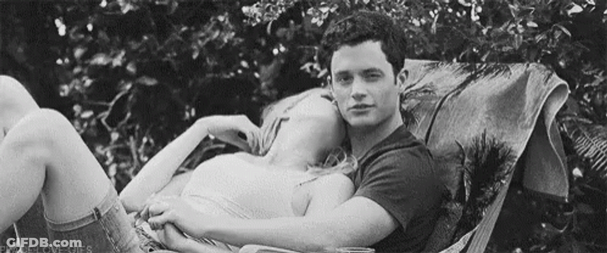 Neck Kiss Penn Badgley GIF