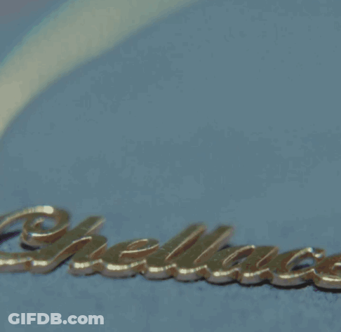 Necklace Saying Chelsea GIF