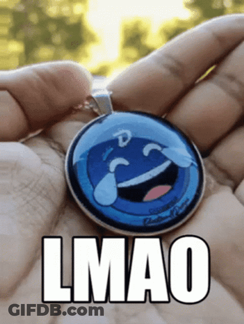 Necklace With Laughing Emoji Lmao GIF
