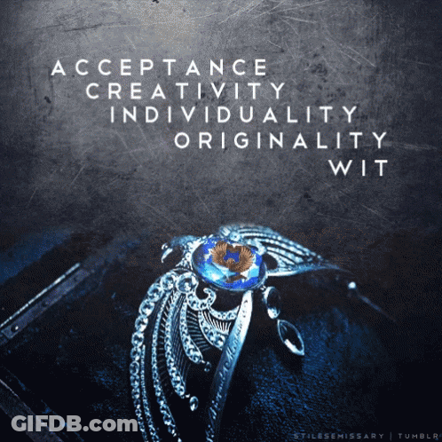 Necklace With Words Acceptance Creativity Individuality Originality Wit GIF