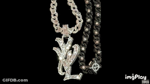 Necklace With YSL Pendant GIF
