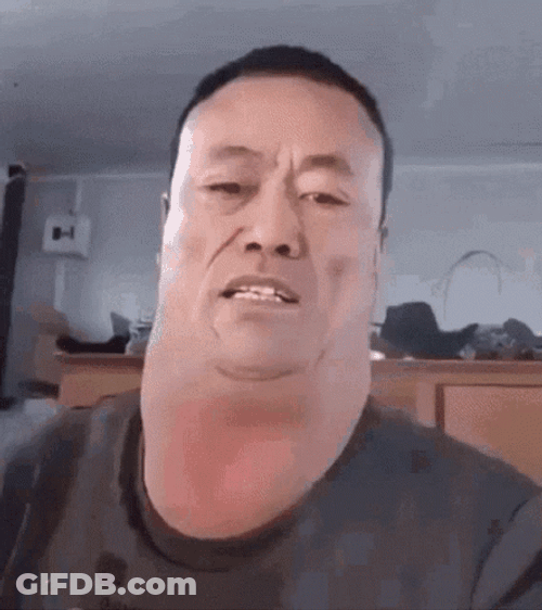 Neckman Chinese Talking While Running GIF