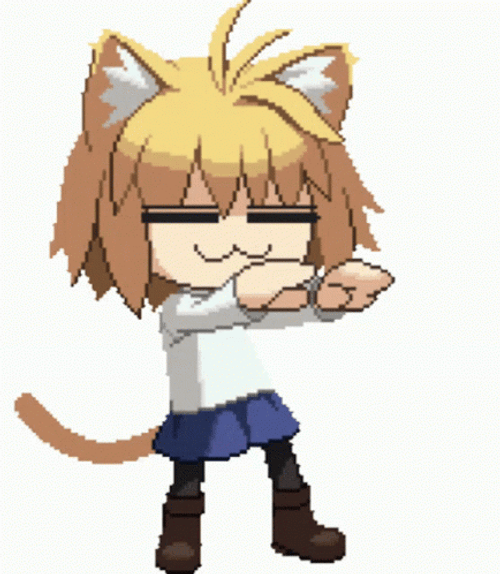 Neco Arc Dancing With Arms Forward GIF