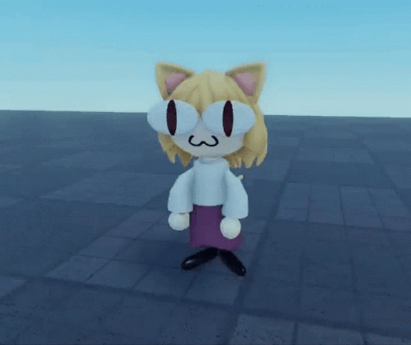 Neco Arc Doing Gangnam Style Dance GIF