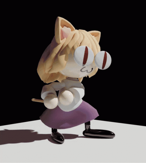 Neco Arc Showcasing Her Power GIF