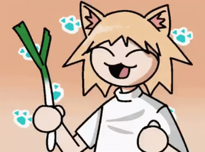 Neco Arc Spinning A Spring Onion GIF