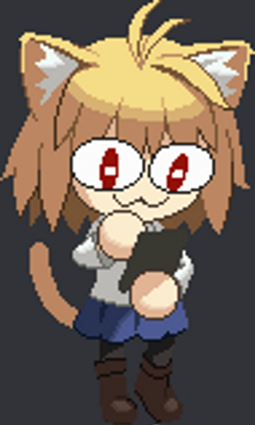 Neco Arc Using Her Phone GIF