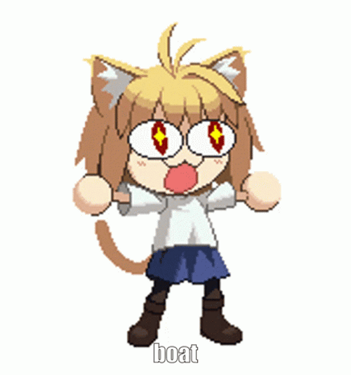 Neco Arc With Starry Eyes GIF
