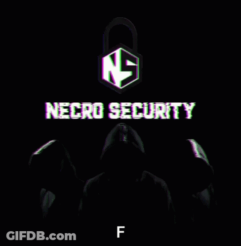Necro Security Logo Hooded Figure GIF