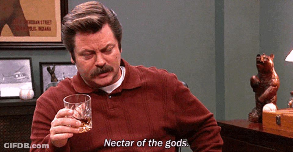 Nectar Of The Gods Ron Swanson GIF