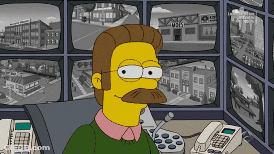 Ned Flanders Agree And Smirking GIF