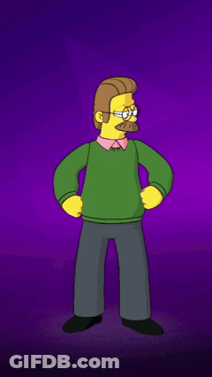 Ned Flanders Dancing GIF