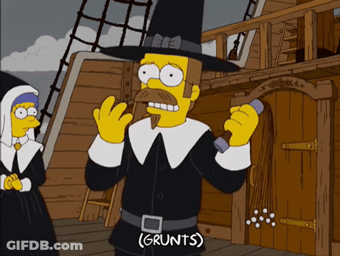 Ned Flanders Grunts GIF