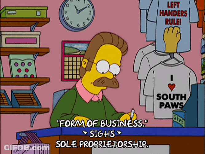 Ned Flanders Left Handed Shop GIF