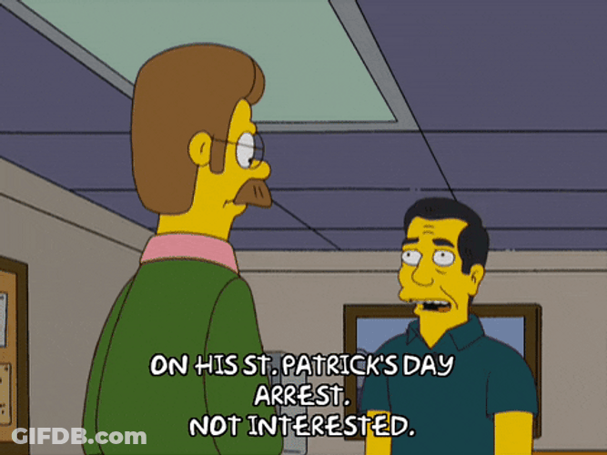 Ned Flanders Not Interested GIF