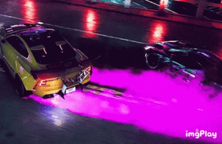 Need For Speed Heat Drifting Cars GIF