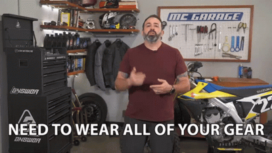Need To Wear All Of You Gear GIF